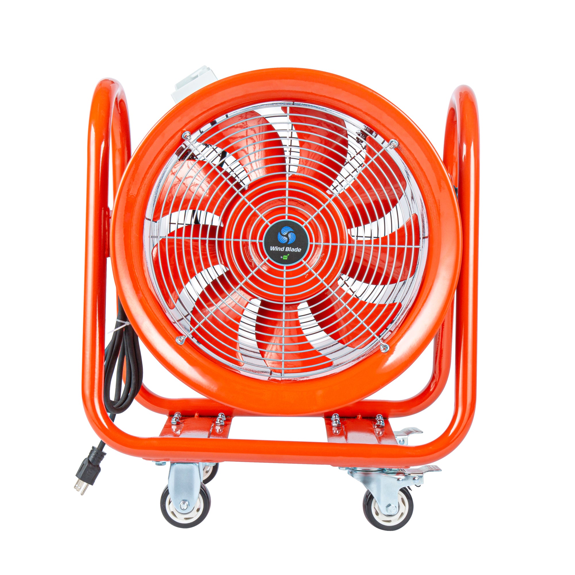 Wind Blade Red Portable High Velocity Ventilator Fan - Tilt Head, 1 3/4 HP, 4,643 CFM - 16" - 1 count box