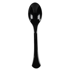 Cater Tek Black Plastic Serving Spoon - 9 3/4