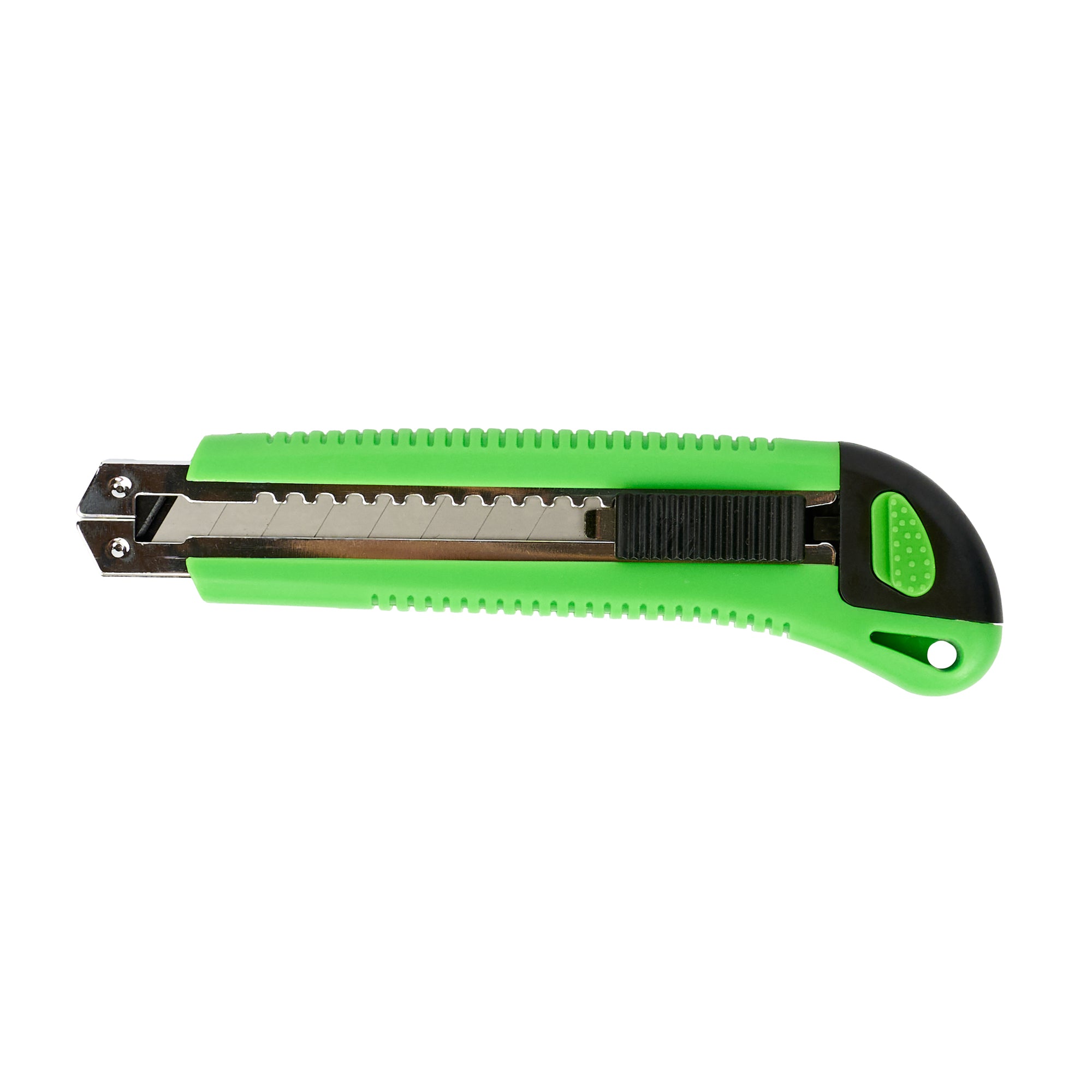 Handy Tek Green Snap Off Blade Knife - 6 3/4" - 12 count box