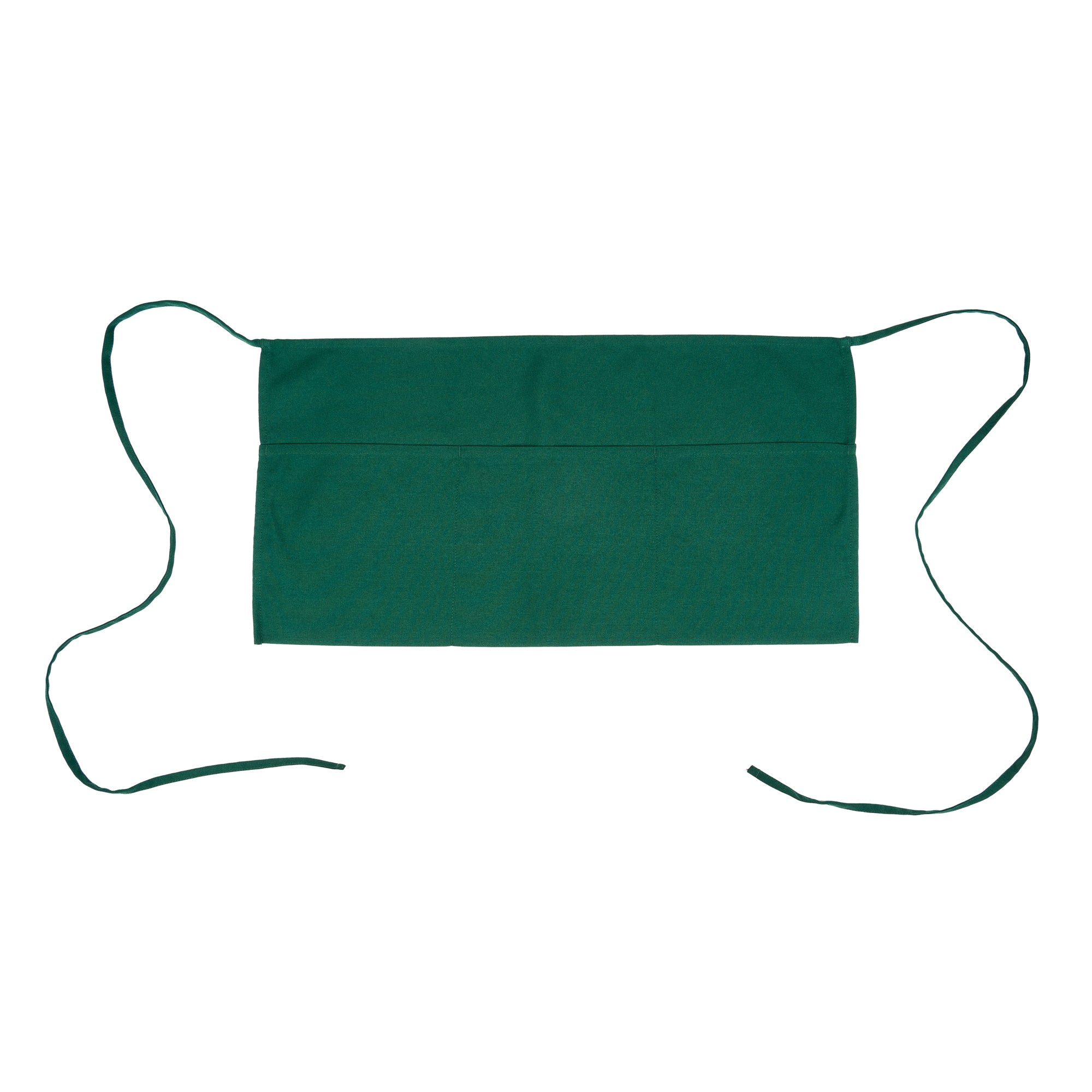 RW Base Green Standard Waist Apron - with 3 Pockets - 24" x 12" - 1 count box