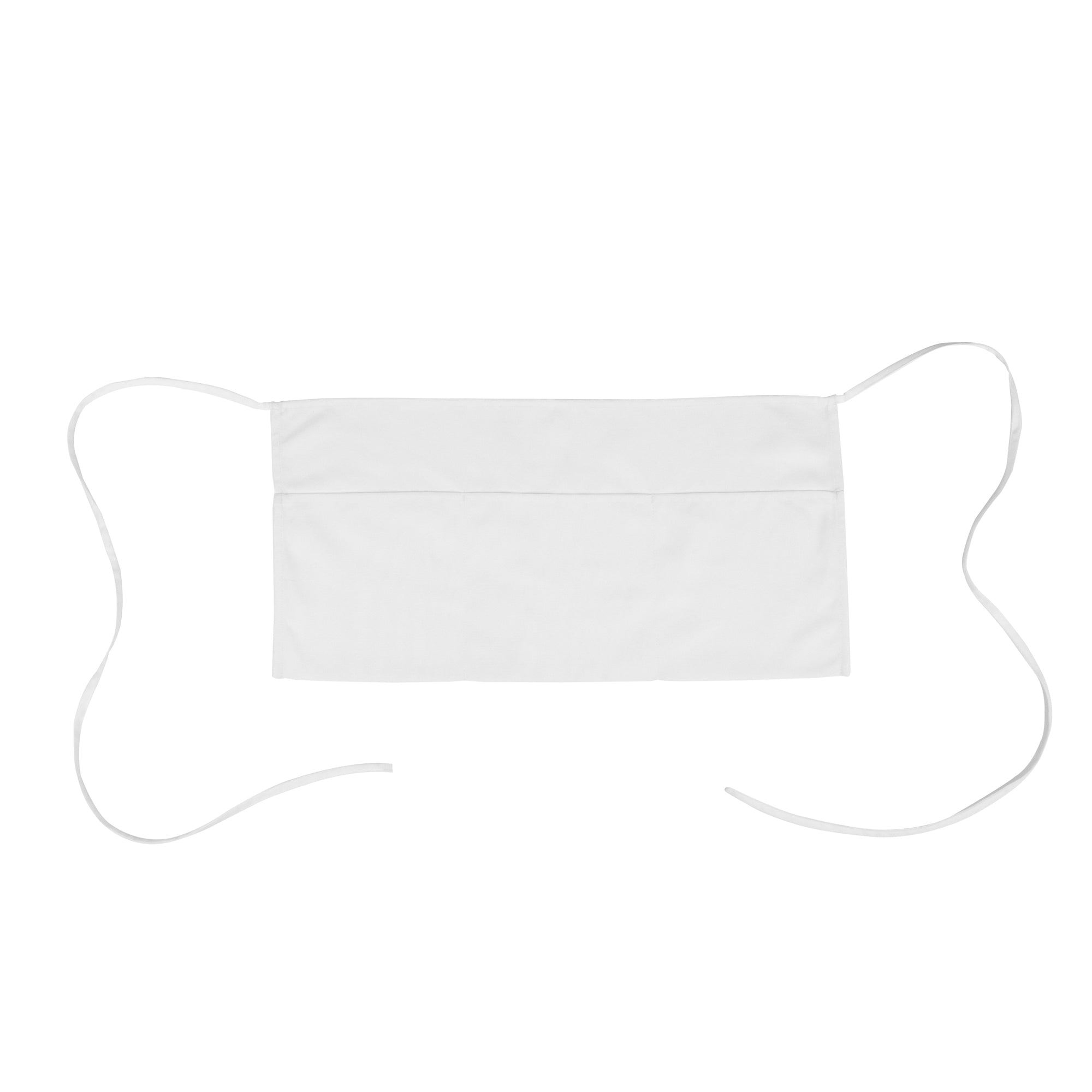 RW Base White Standard Waist Apron - with 3 Pockets - 24" x 12" - 1 count box