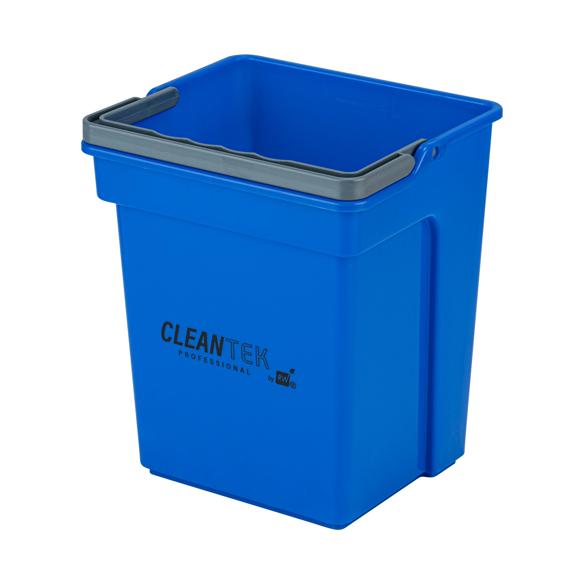 Clean Tek Professional 4 Qt Blue Cleaning Bucket - 7" x 6 1/4" x 8 1/2" - 1 count box