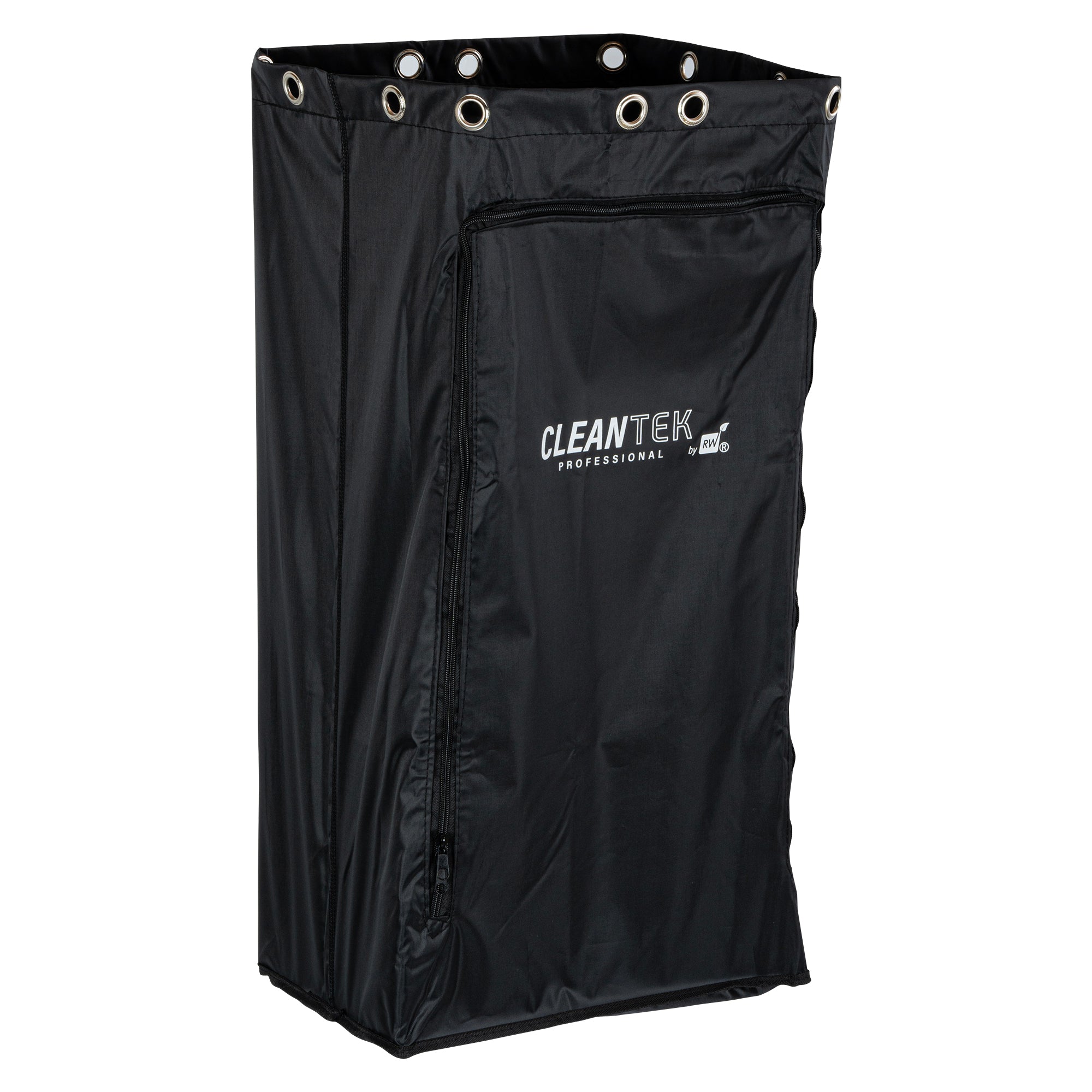 Clean Tek Professional Black Plastic Bag - with Zipper, for Heavy Duty 3-Shelf Janitor Cart - 1 count box