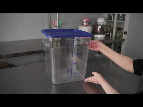 Met Lux Square Food Storage with Volume Markers - Restaurantware